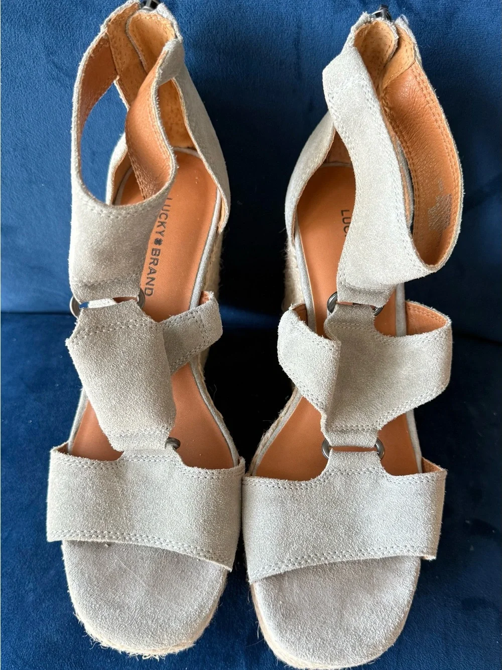 Lucky Brand suede straps